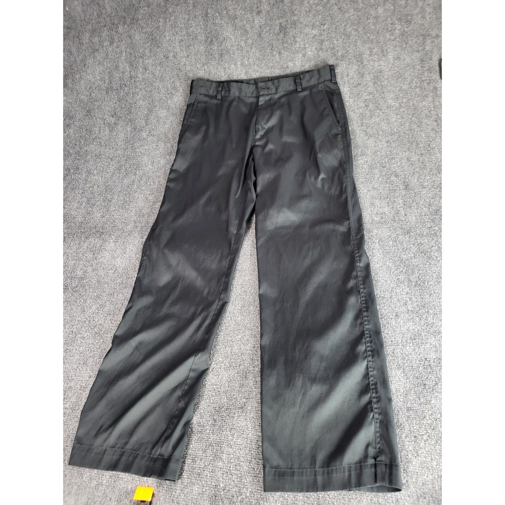 Nike Golf Pants Mens Size 34x32 Black‎ Tech Dri Fit Flat Front Athleisure Casual